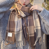TASSEL SCARF FOR WOMEN THICK WINTER WARMTH_CWASC0142