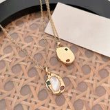 IRREGULAR GEOMETRIC SHELL PENDANT NECKLACE_CWAJE1260