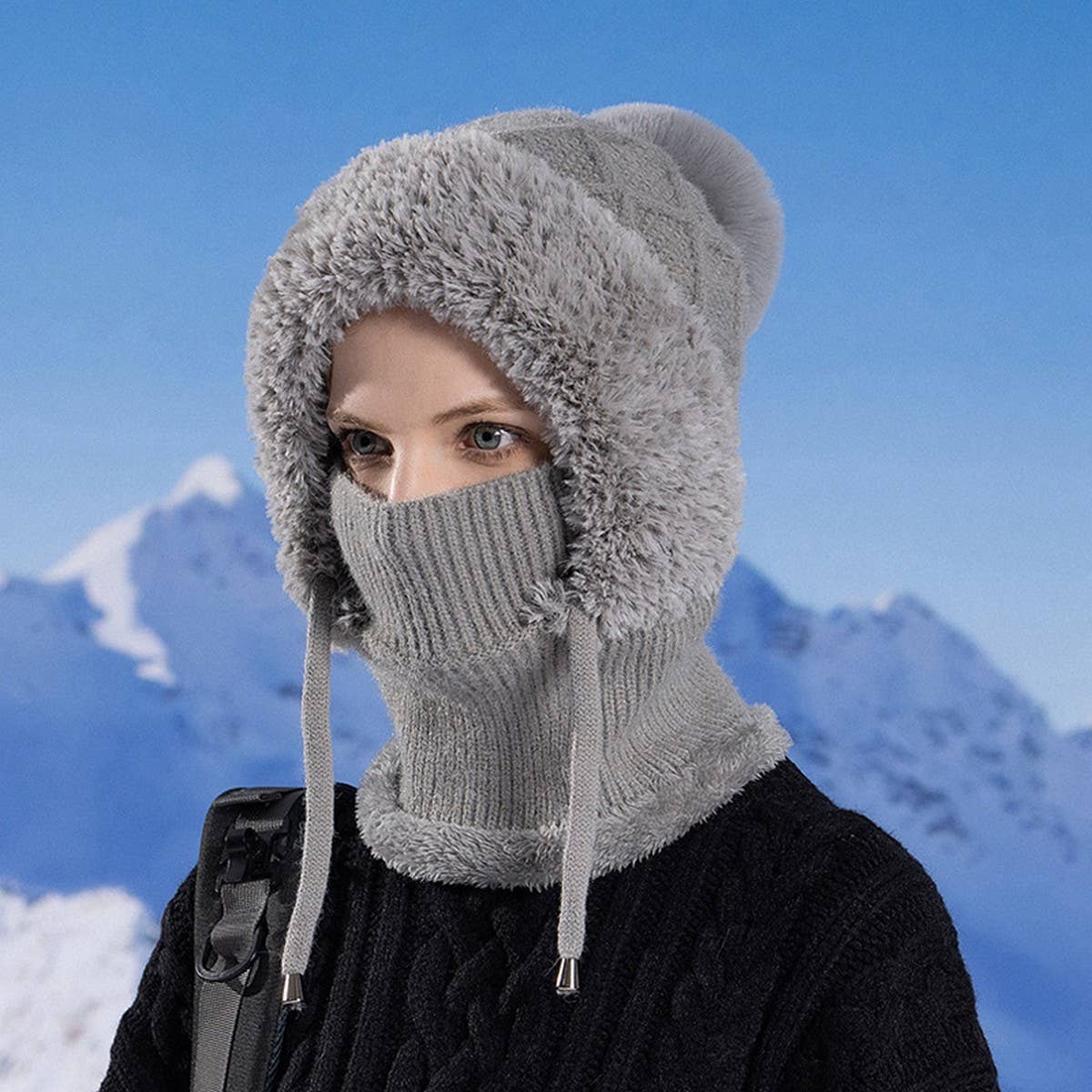 Winter Hat, Mask, Neck Gaiter And Hood_Cwasc1128