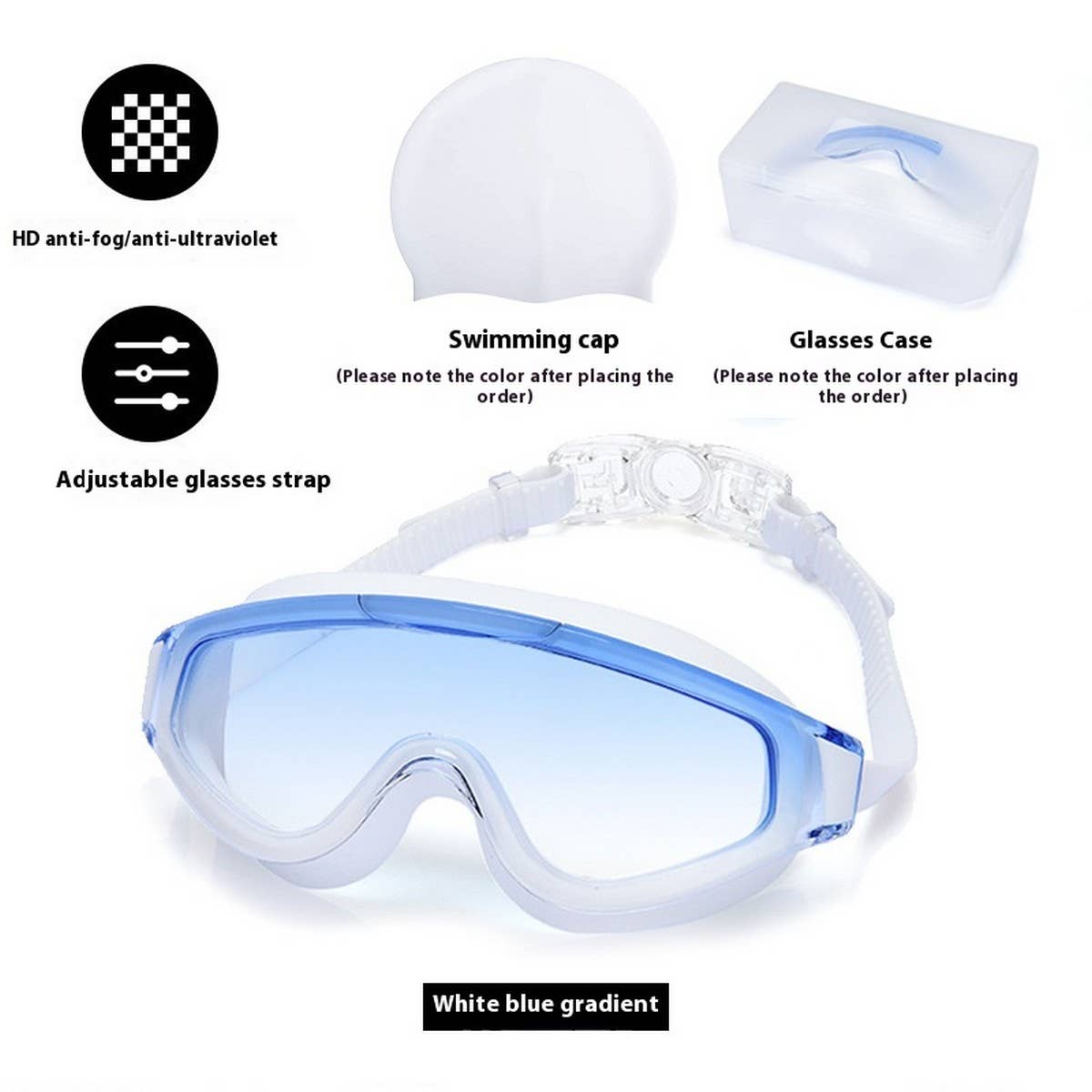 PRO SWIM GOGGLES SET HD UV PROTECTION SILICONE_CWASG1055