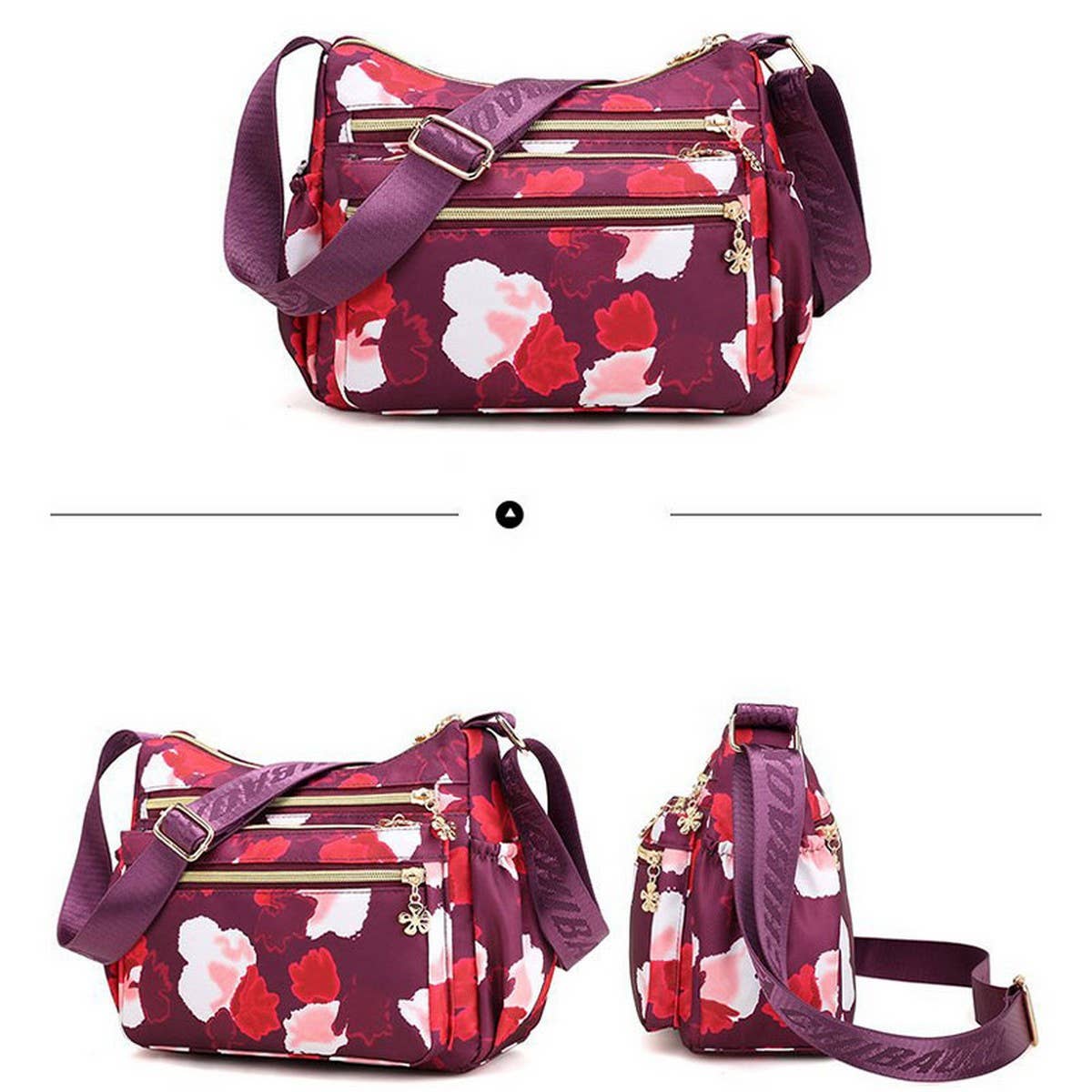 Multilayer Printed Backpack Shoulder Crossbody Bag_Cwasc1764
