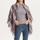 NEW LARGE PLAID TRIANGLE SCARF SPRING TO WINTER_CWASC0108