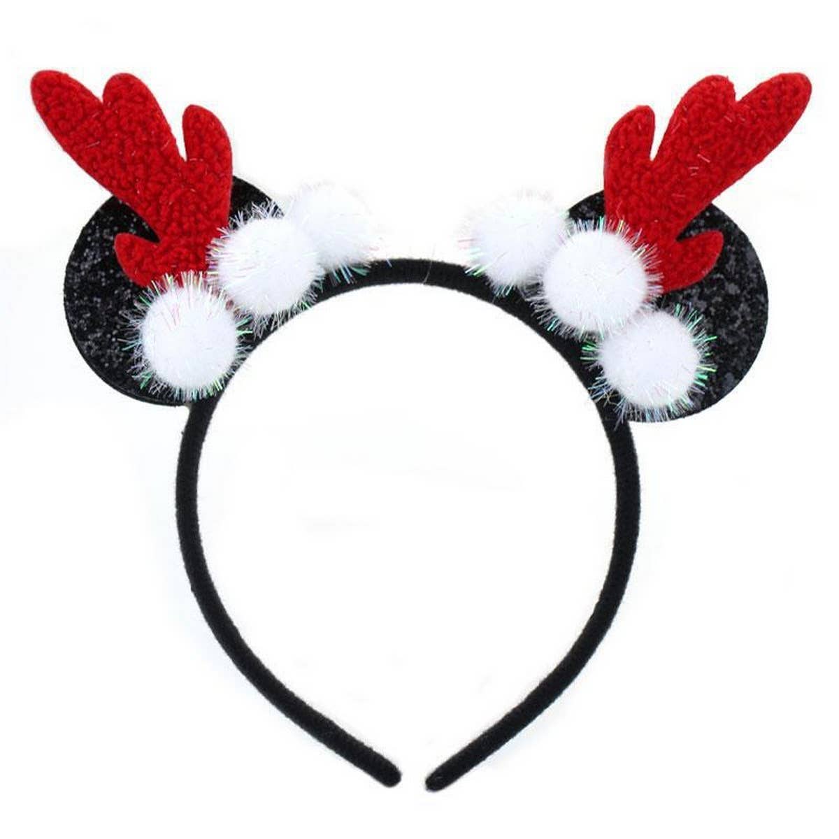 FLUFFY REINDEER HEADBAND FOR CHRISTMAS COSPLAY_CWAHA5669