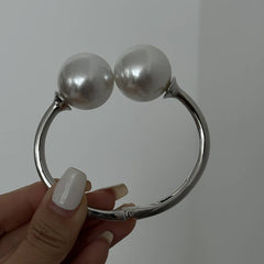 FASHIONABLE METALLIC SMOOTH SPRING BRACELET_CWMM3116