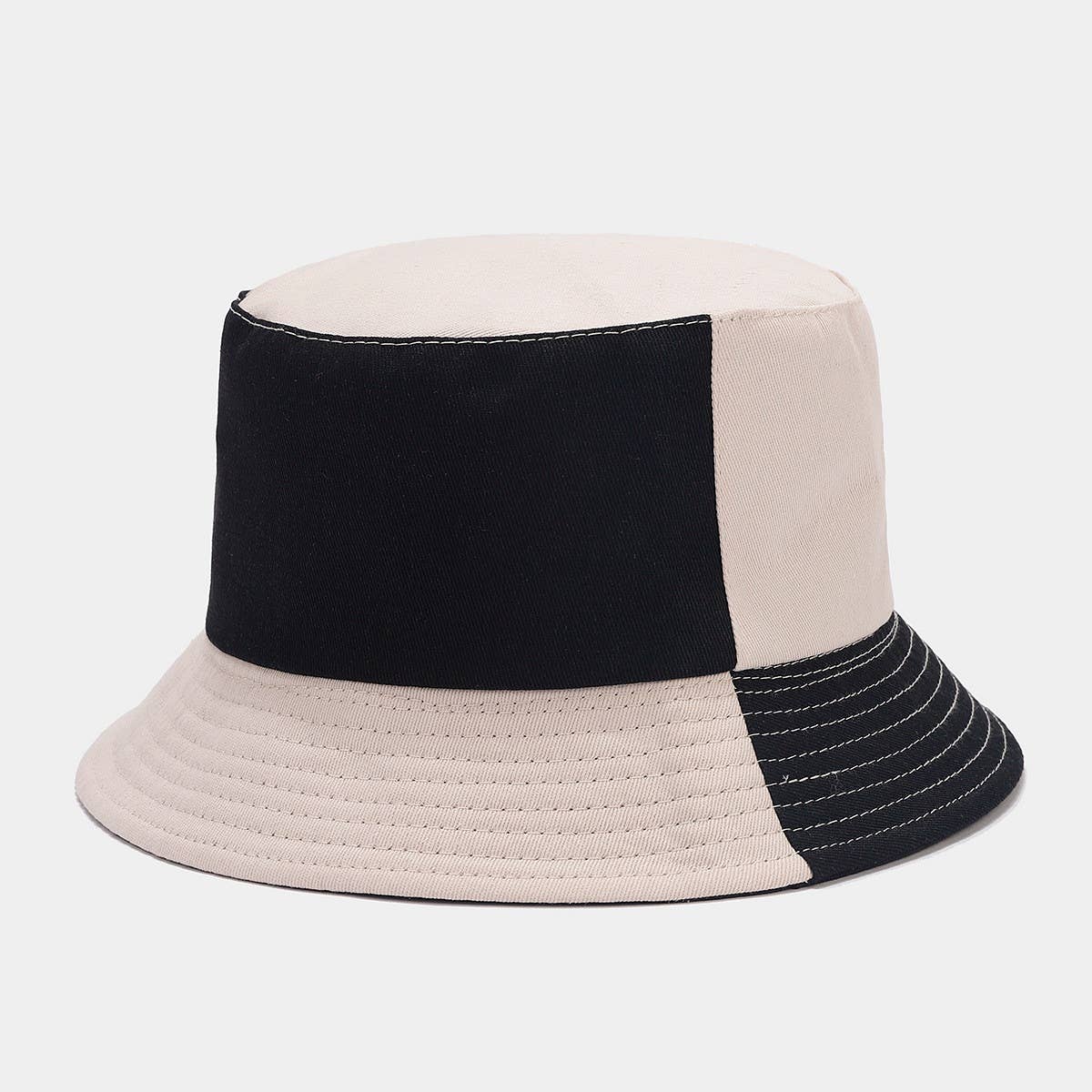 OUTDOOR SUN VISOR SPLICING BUCKET HAT_CWAH1635