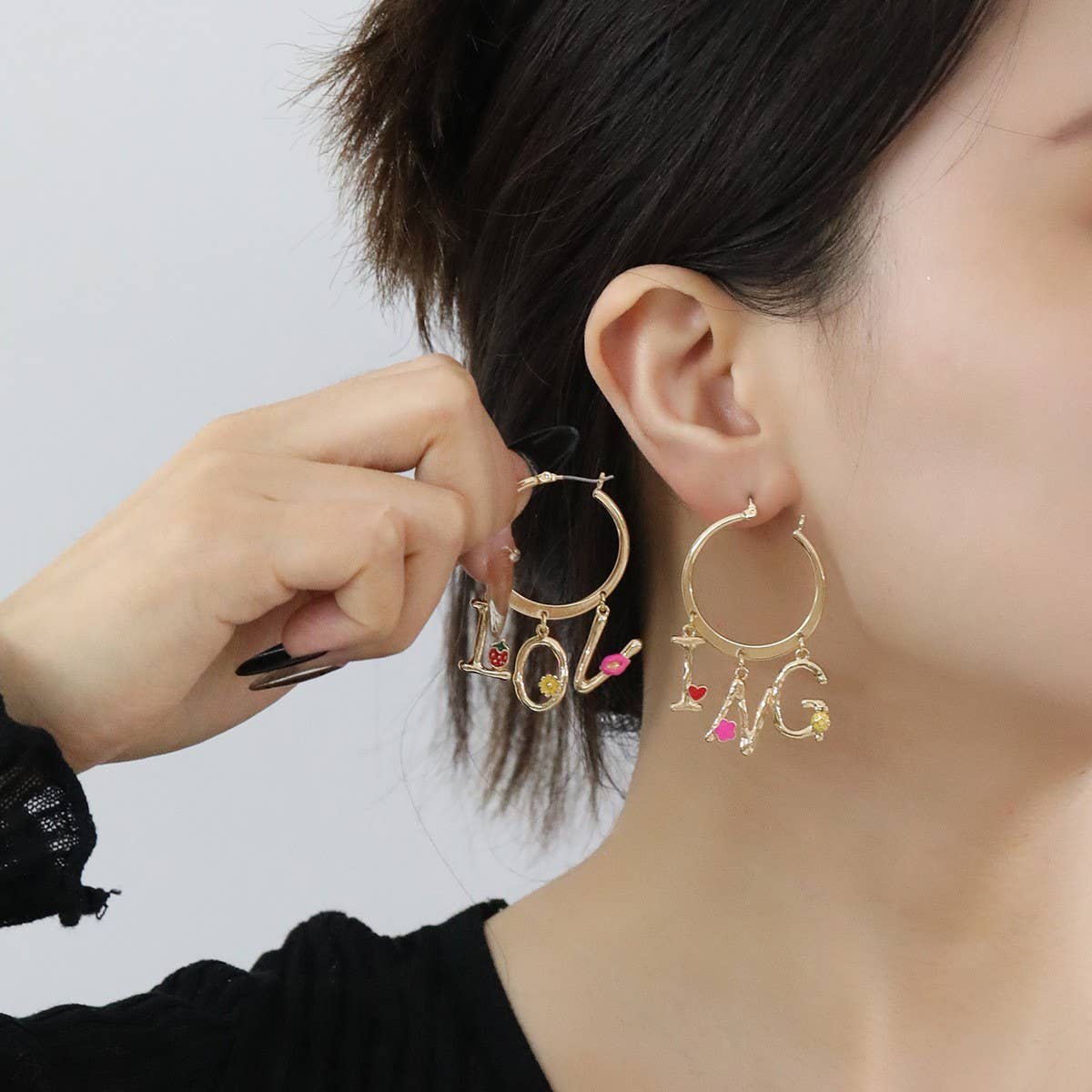 NEW FASHION SWEET GIRL STYLE PENDANT EARRINGS_CWAJE2958