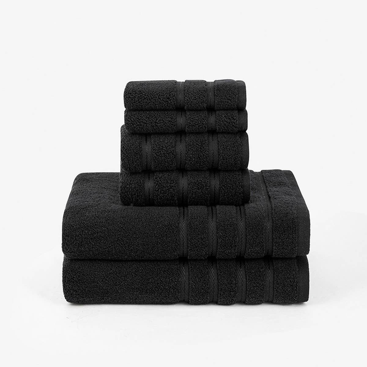 SIX PIECE SOFT ABSORBENT FACE AND BATH TOWEL SET_CWMM2283