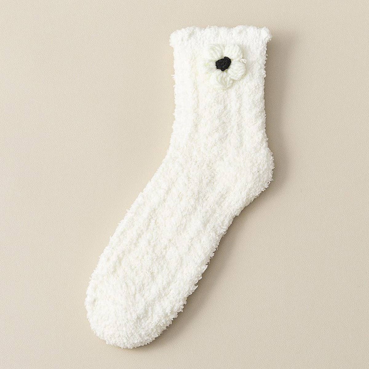 AUTUMN AND WINTER FLOWER CUTE WARM SLEEPING SOCKS_CWMS1072