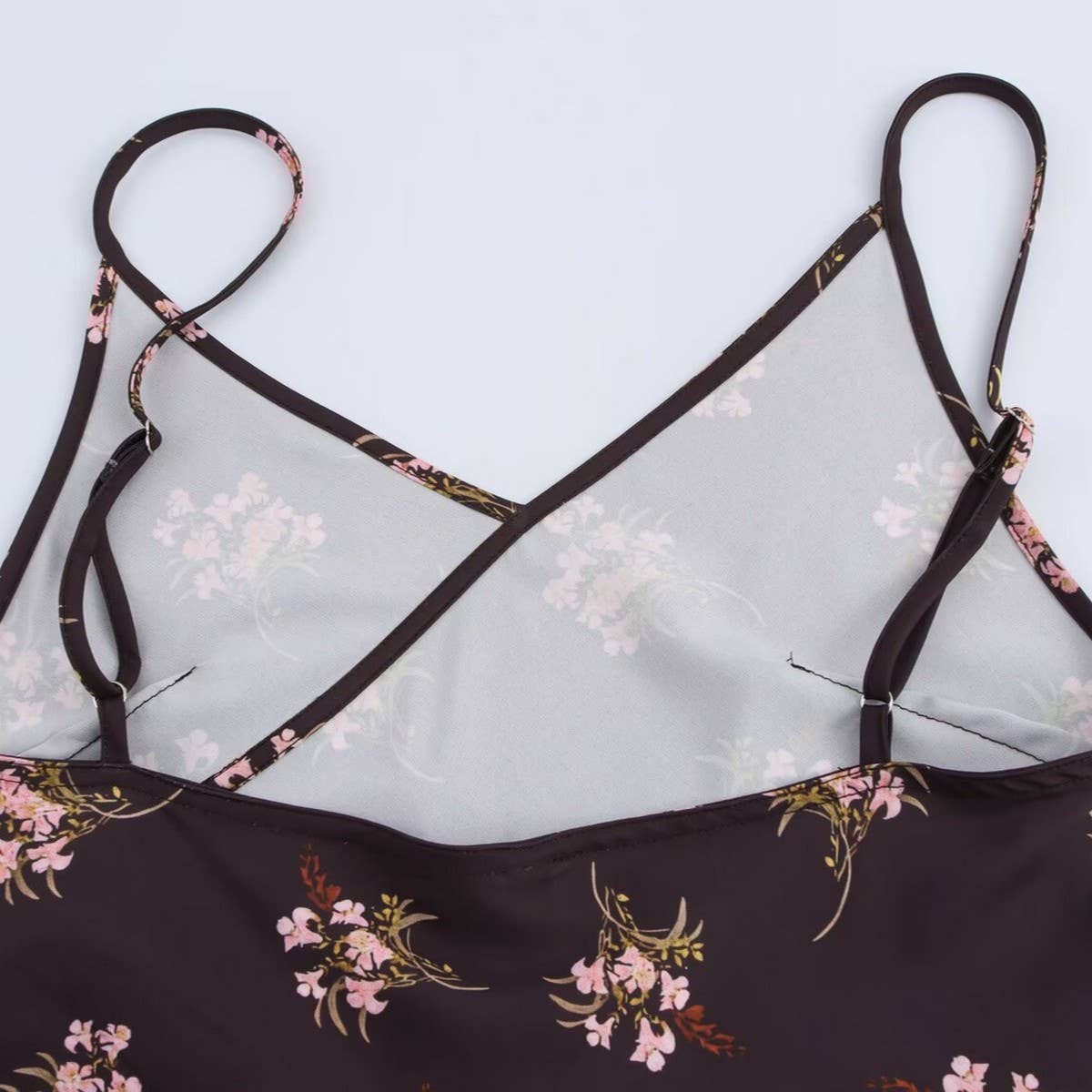 FLORAL PRINT SLEEVELESS MIDI CAMI DRESS_CWDHL0985