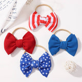 STRIPED CHILDRENS HAIRBAND BOW HAIR ROPE_CWAHA2351