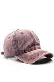 Washed Denim Solid Baseball Cap Street Style_Cwah0527