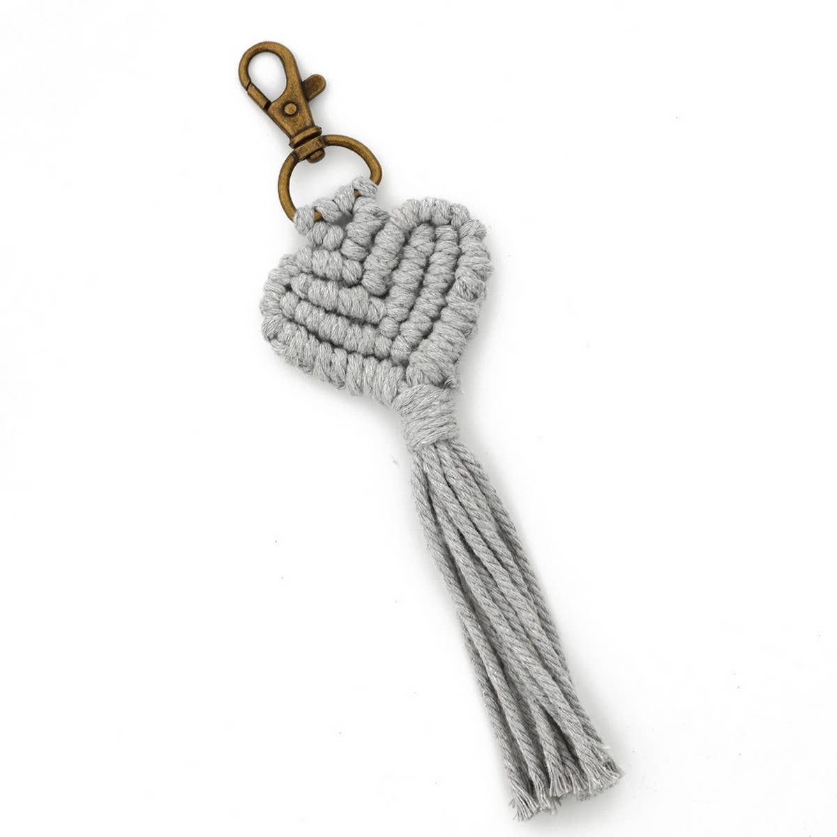 OVE PENDANT WOVEN KEYCHAIN COLORFUL HEART CHARM_CWMM6876