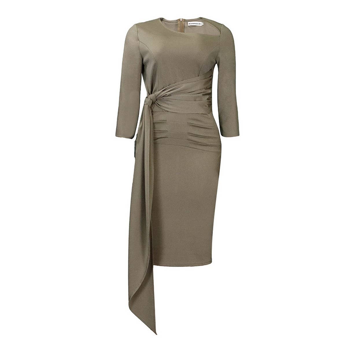 TEMPERAMENT COMMUTING PLEATED TIE DRESS_CWDMD3667