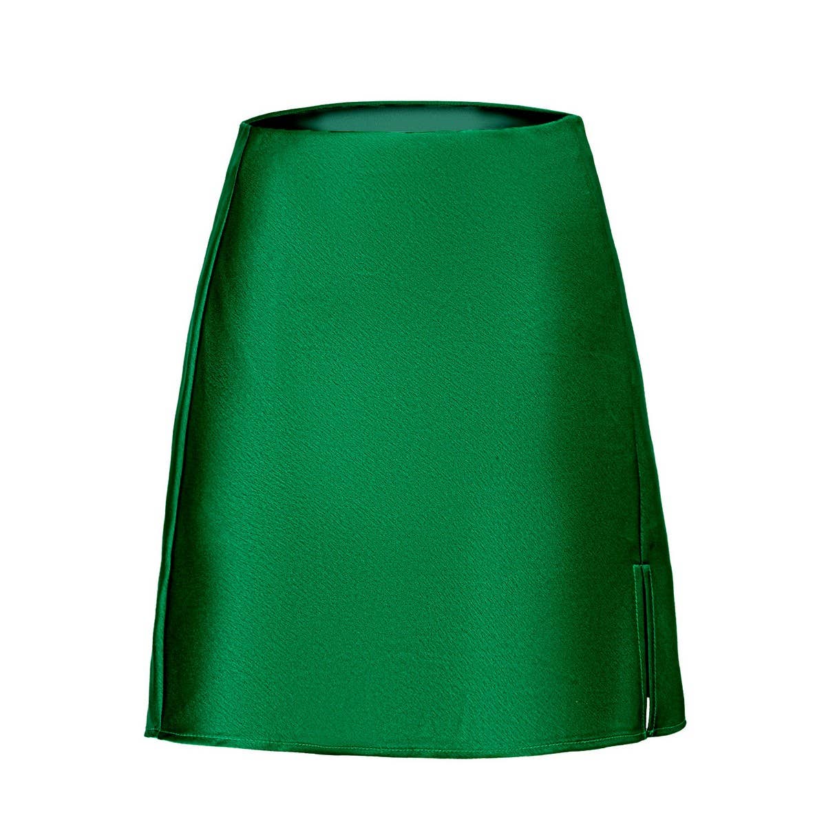SOLID COLOR SATIN SLIT SKIRT SEXY A LINE MINISKIRT_CWBSS0375