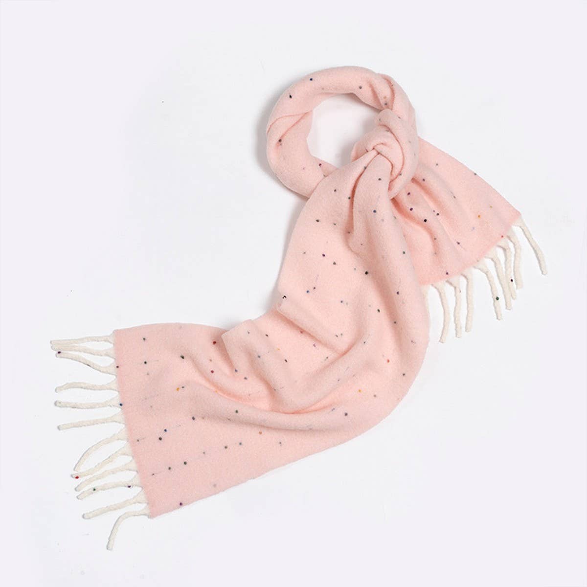 50 WOOL BLEND SPECKLED YARN SCARF WINTER COZY_CWASC2372