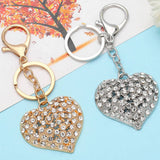 FASHIONABLE HEART SHAPED CRYSTAL KEYCHAIN PENDANT_CWAJE0953