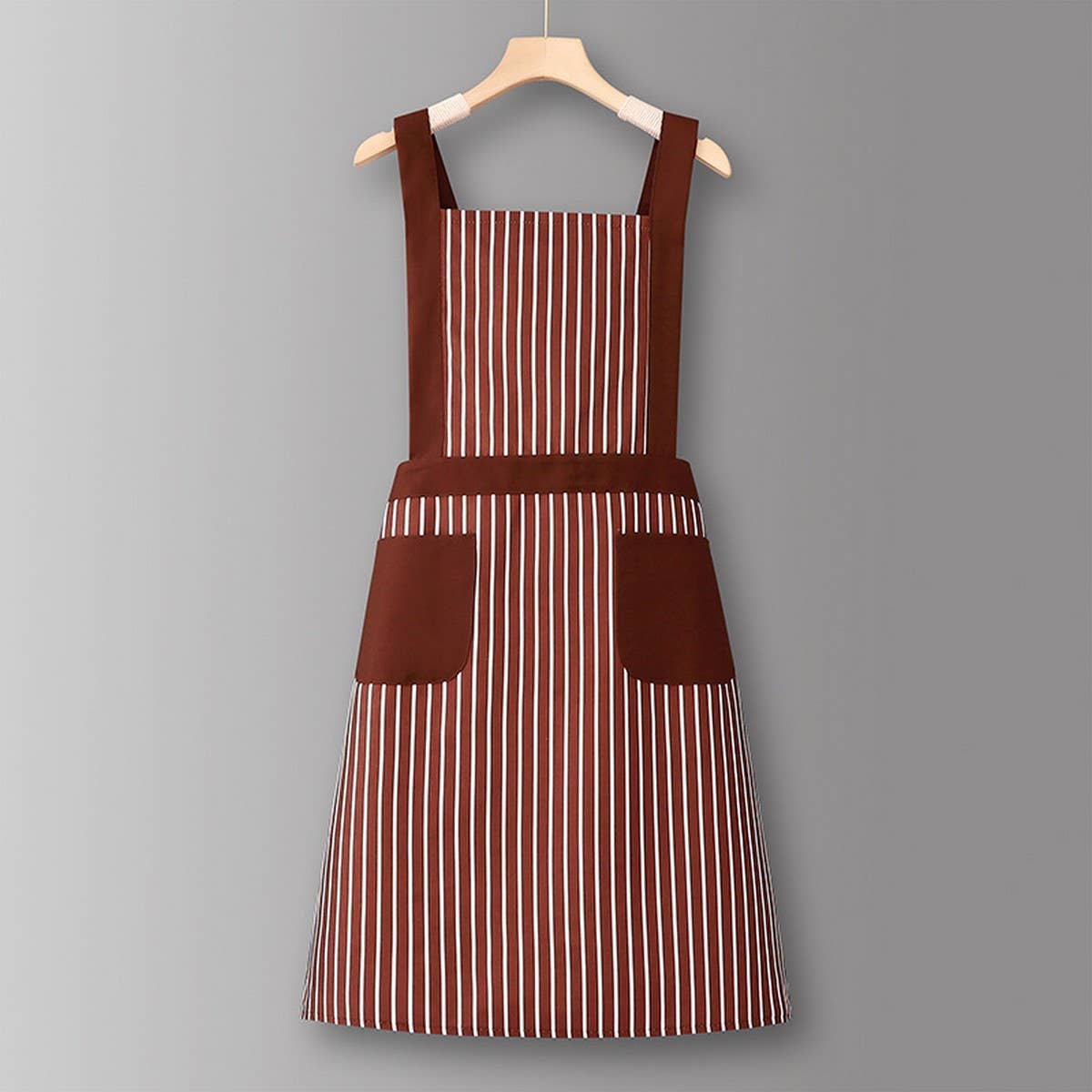 HOUNDSTOOTH SOLID COLOR WATERPROOF WORK APRON_CWMM6792