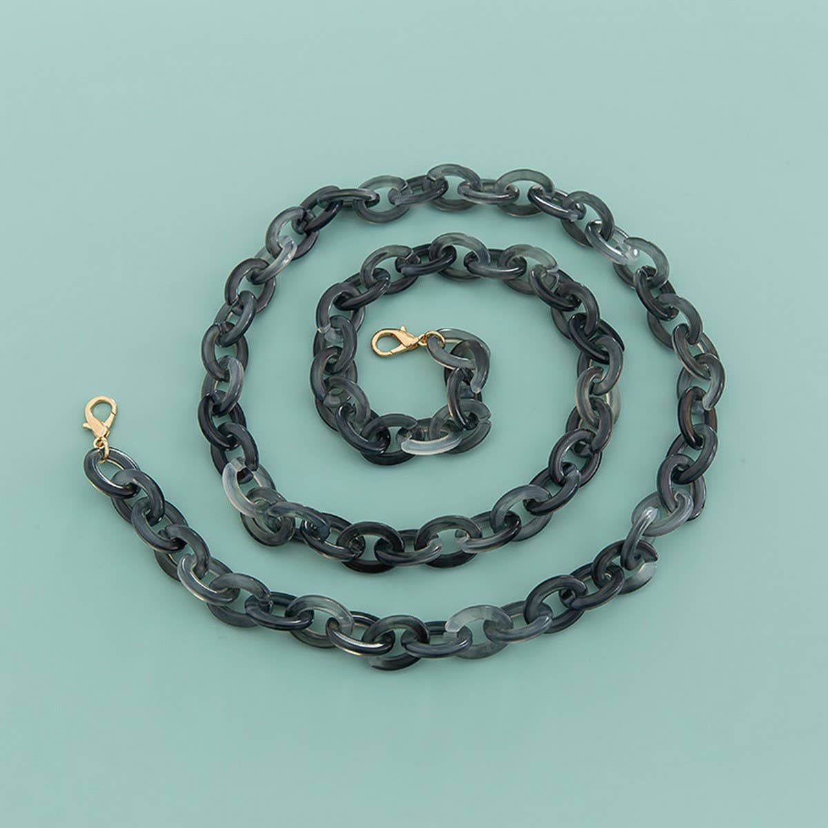 47 OVAL 0 67 0 98 ACRYLIC CHAIN BAG STRAP_CWMM5099