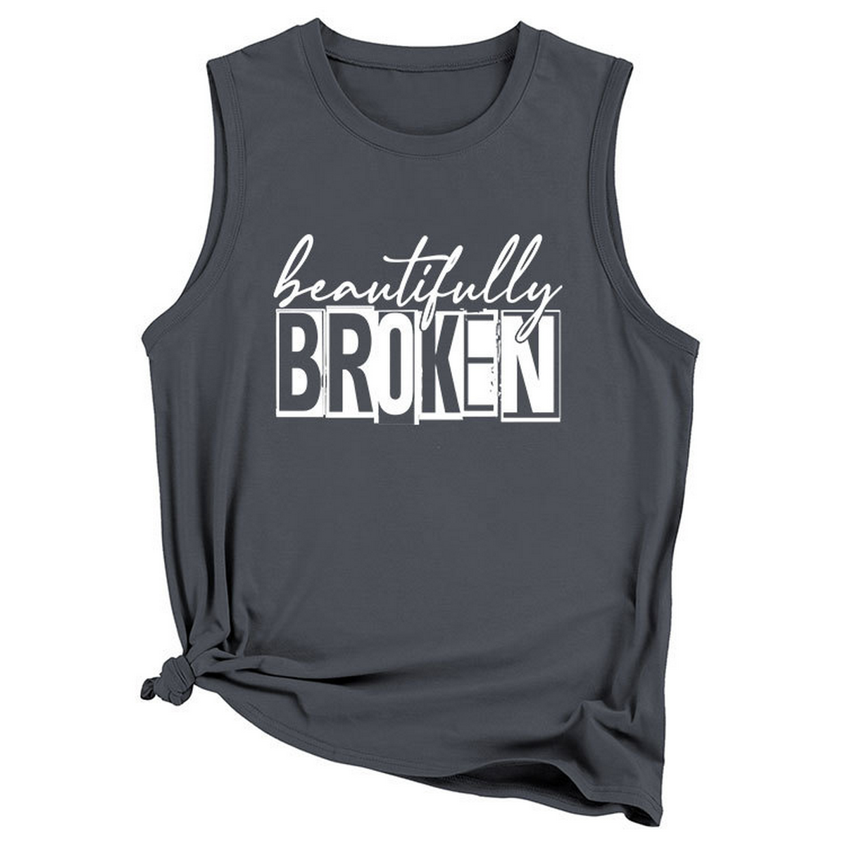 Wome Casual Plus Size Tank Top, Loose Fit_Cwttsl0422