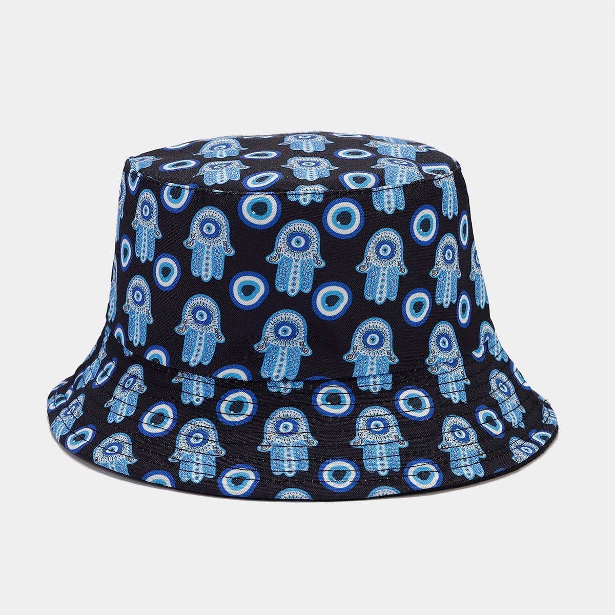RETRO FULL PRINT DOUBLE SIDED BUCKET HAT_CWAH1650