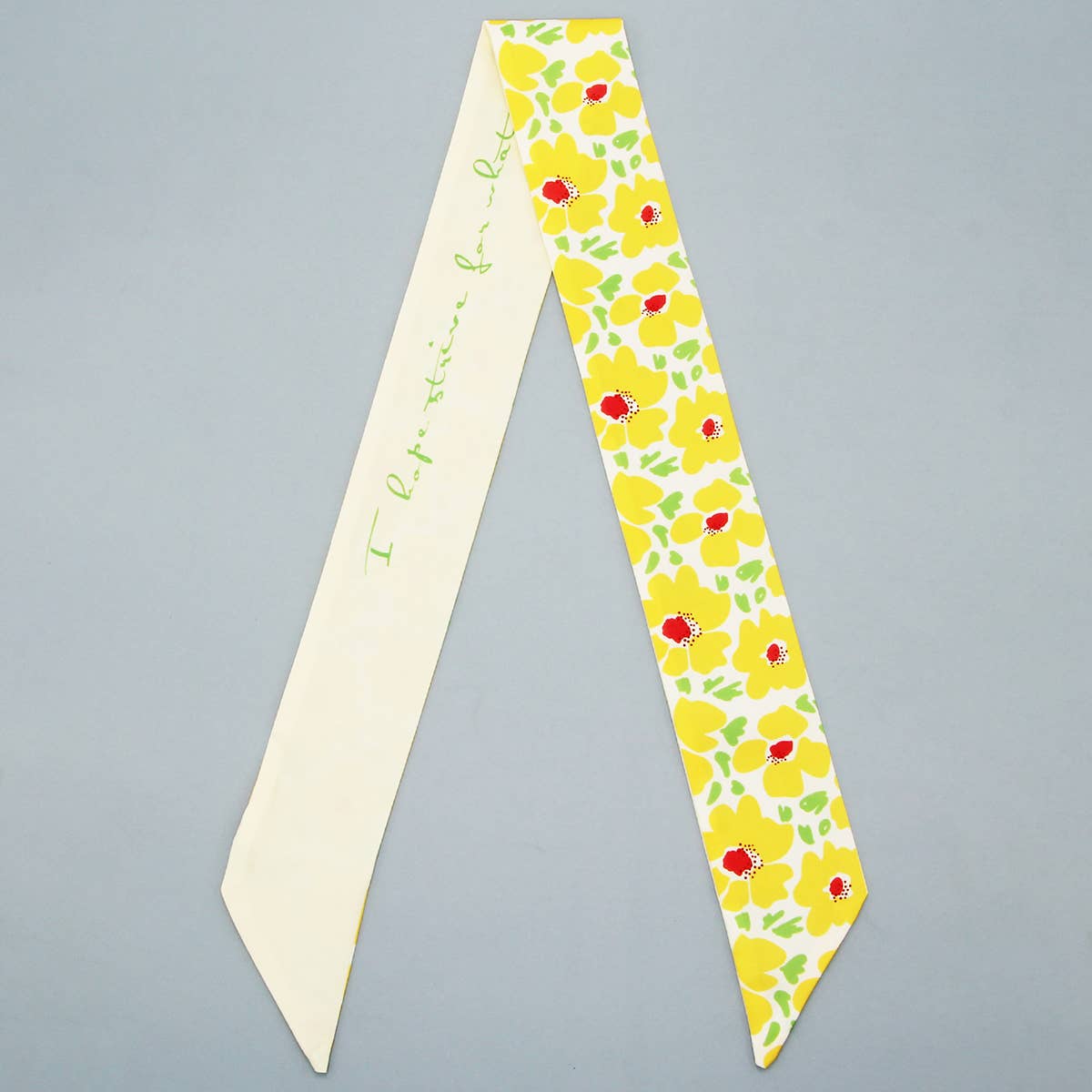 FLORAL LETTER TWILLY SCARF FOR HAIR BAG ACCESSOR_CWASC0094