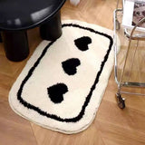 FLEECE BATHROOM MAT ABSORBENT NON SLIP DOOR RUG_CWMM7522