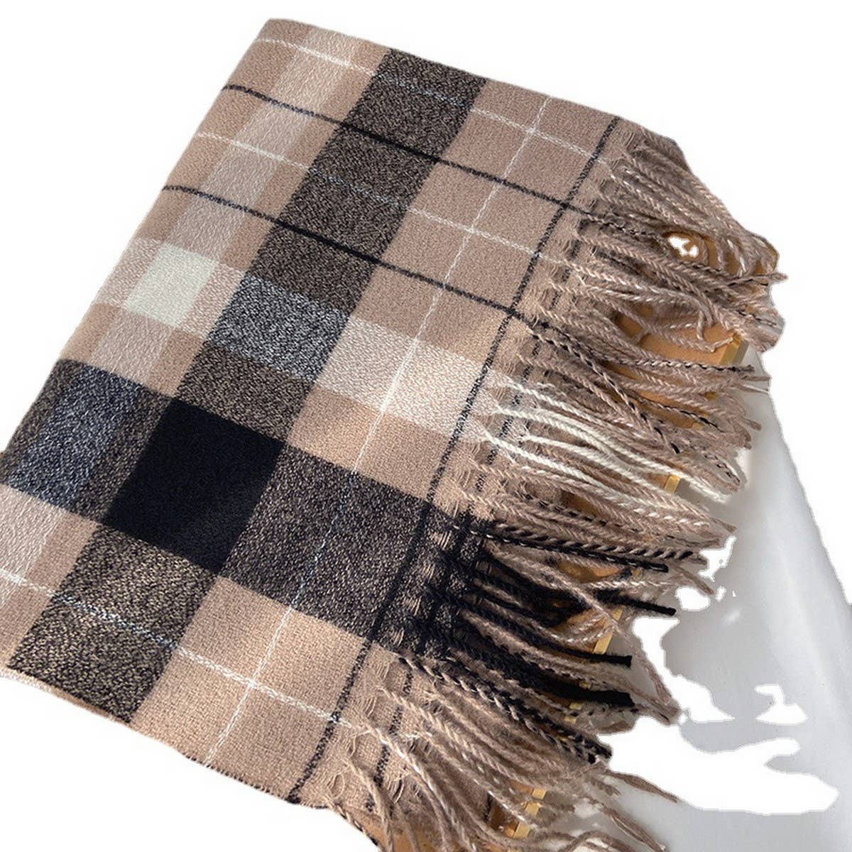PLAID SCARF SHAWL CLASSIC TARTAN WINTER WRAP_CWASC1455