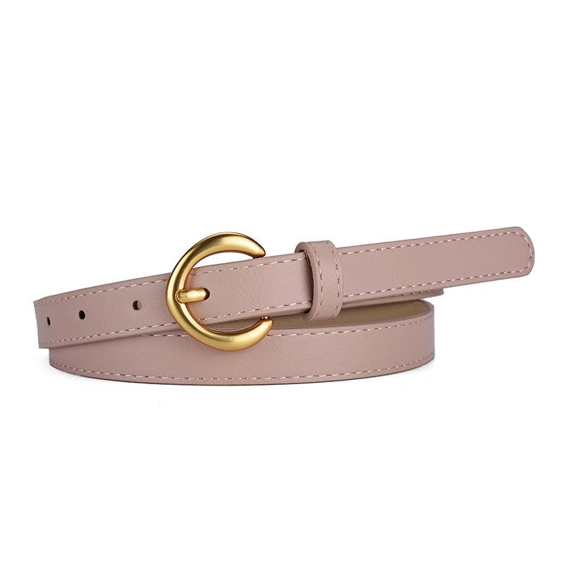 Alloy Buckle Belt Everything Simple Fashion Trend Belt_Cwabe0788