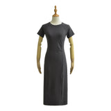 Twist Pleated Design Temperament Side Slit Skirt