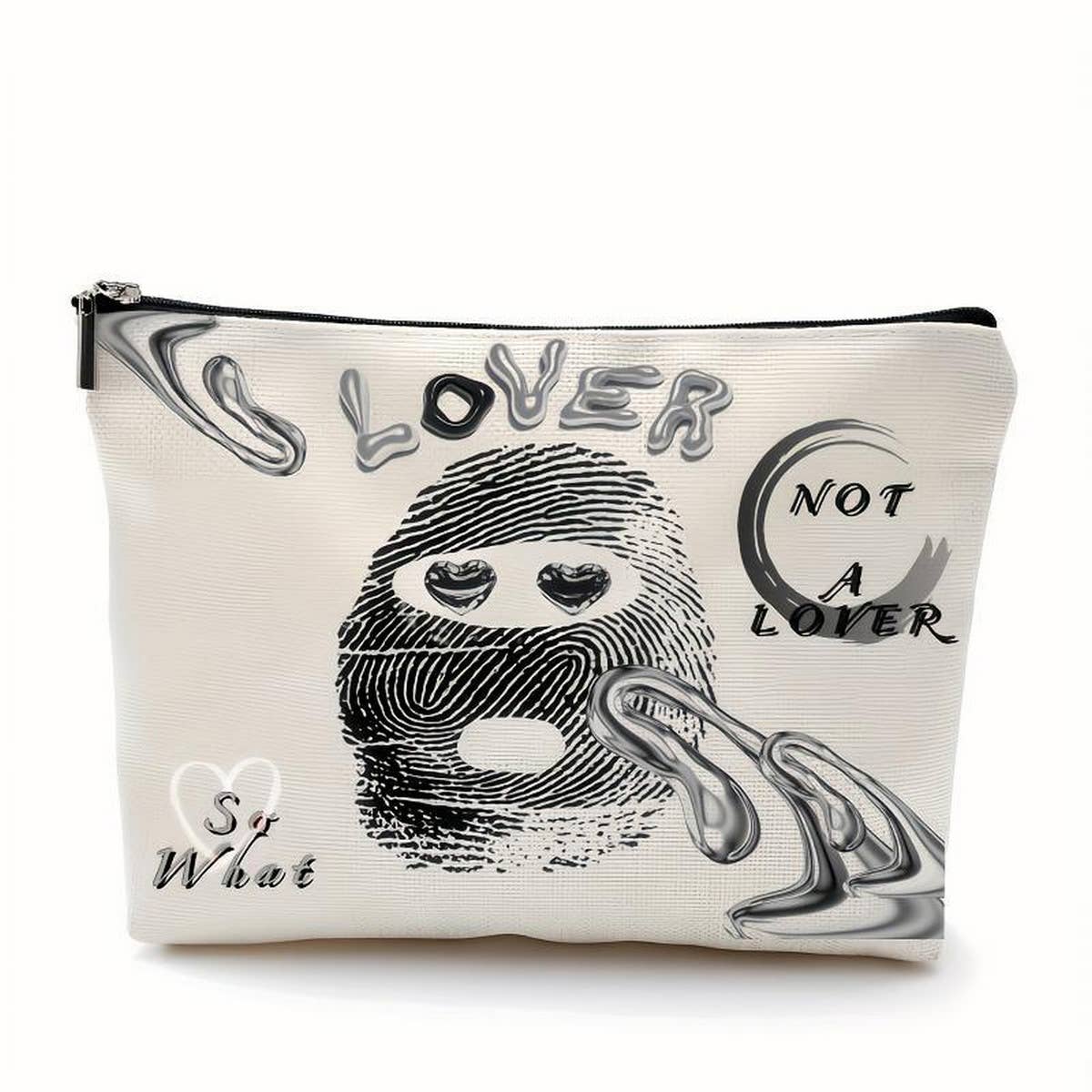 Women Linen Waterproof Zipper Cosmetic Bag_Cwab2246