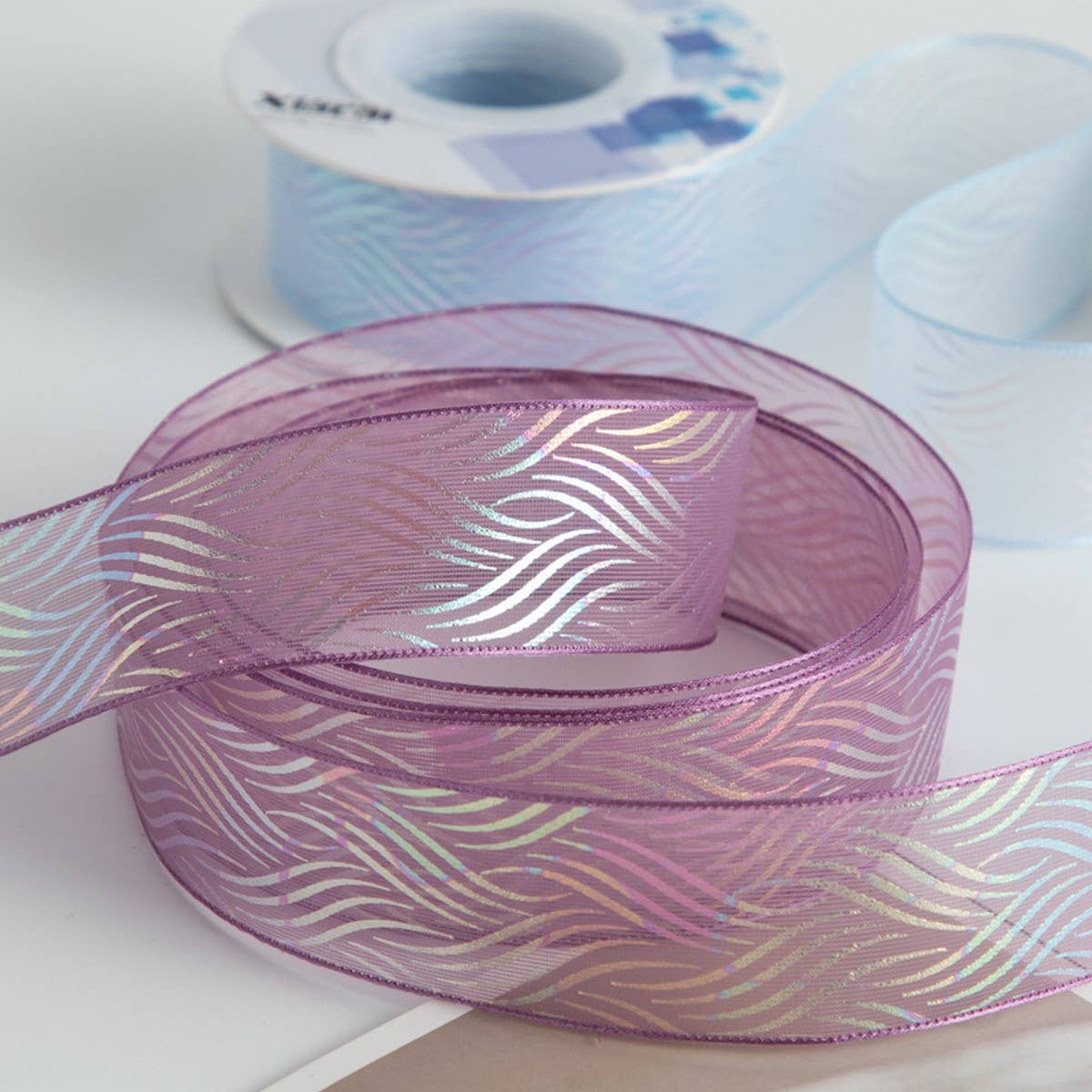 GIFT RIBBON TIED FLOWER PACKAGING MATERIALS_CWMM5786