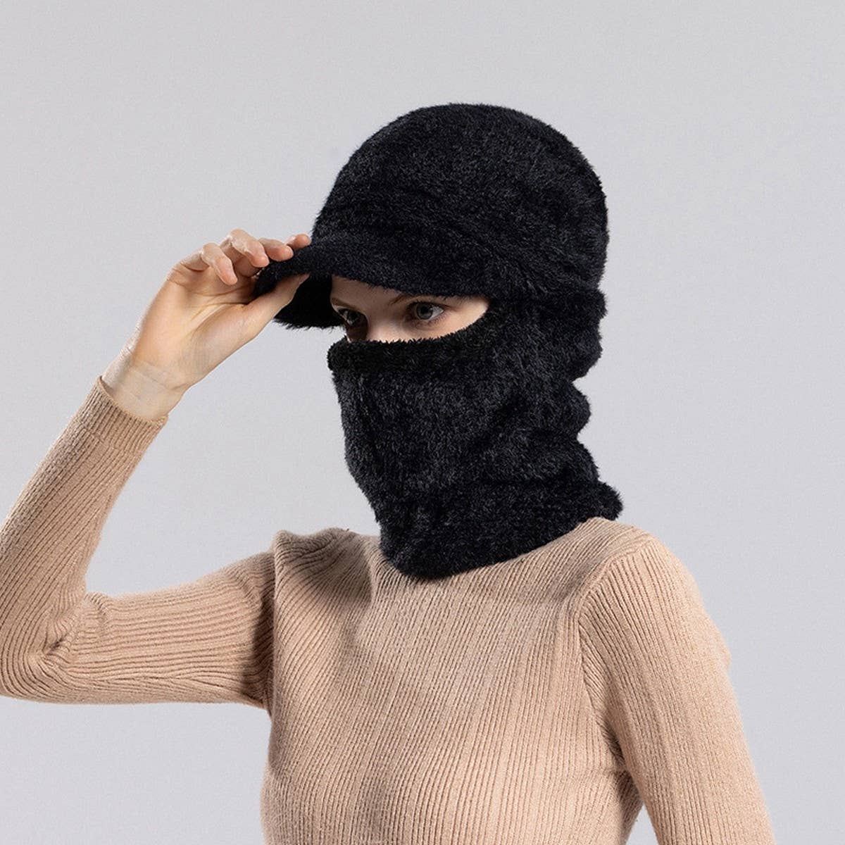 2024 NEW PLUSH HAT NECKBAND ONE PIECE HAT_CWASC1124