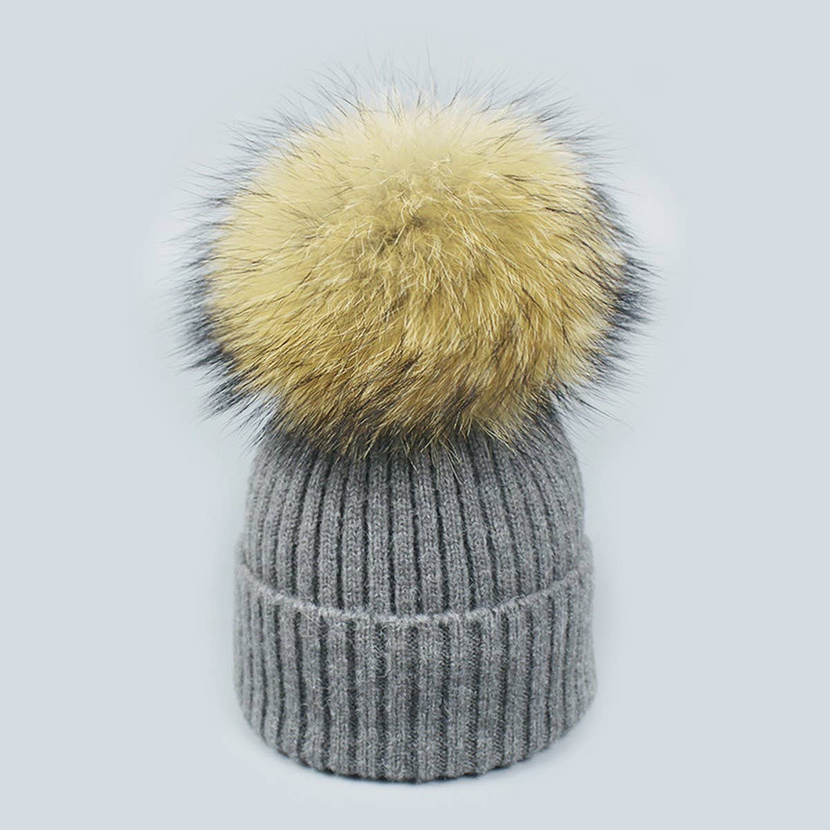 Autumn Winter Knit Pom Beanie Hat_Cwah05027
