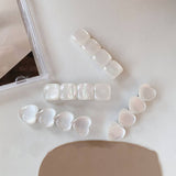 CAT EYE HEART HAIR CLIP SWEET BACK PIN FOR GIRLS_CWAHA4744