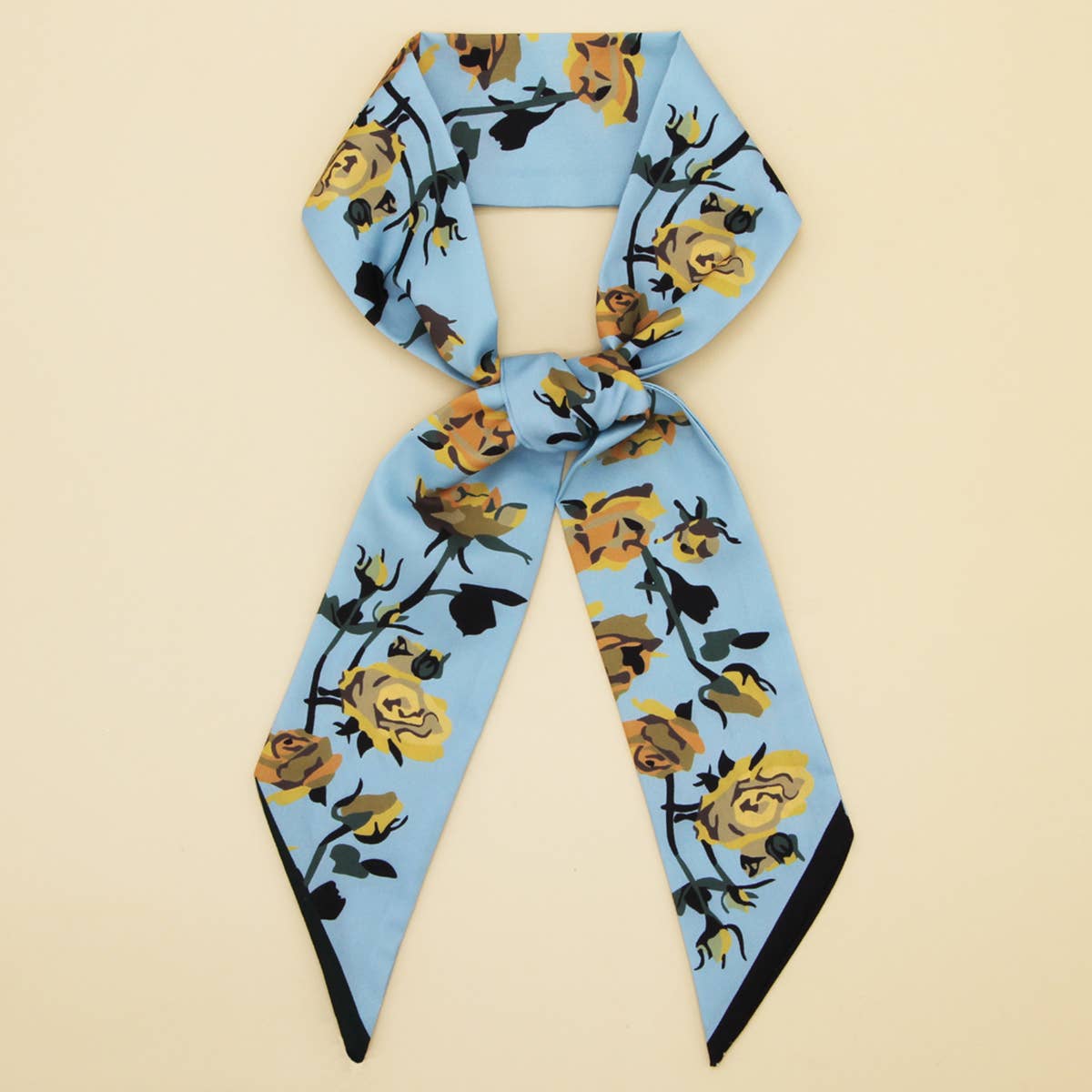 SKINNY SILK FEEL SCARF HAIR BAG GIFT RIBBON_CWASC0082