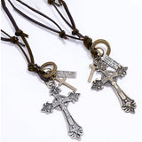 RETRO ADJUSTABLE CROSS PENDANT NECKLACES_CWAJE0498