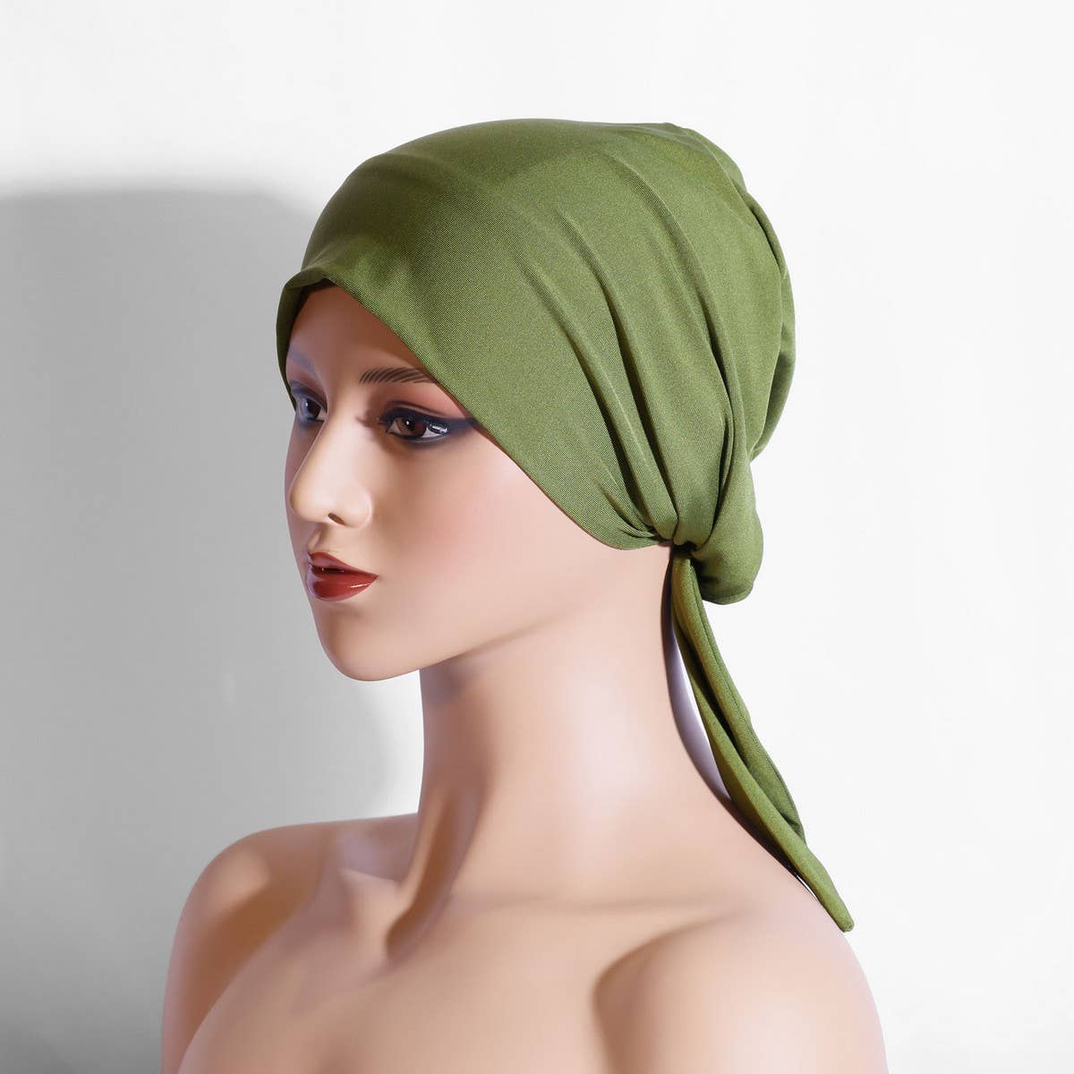 ARC SHAPED TWO TAIL CLASSIC ETHNIC HEADSCARF_CWASC2446