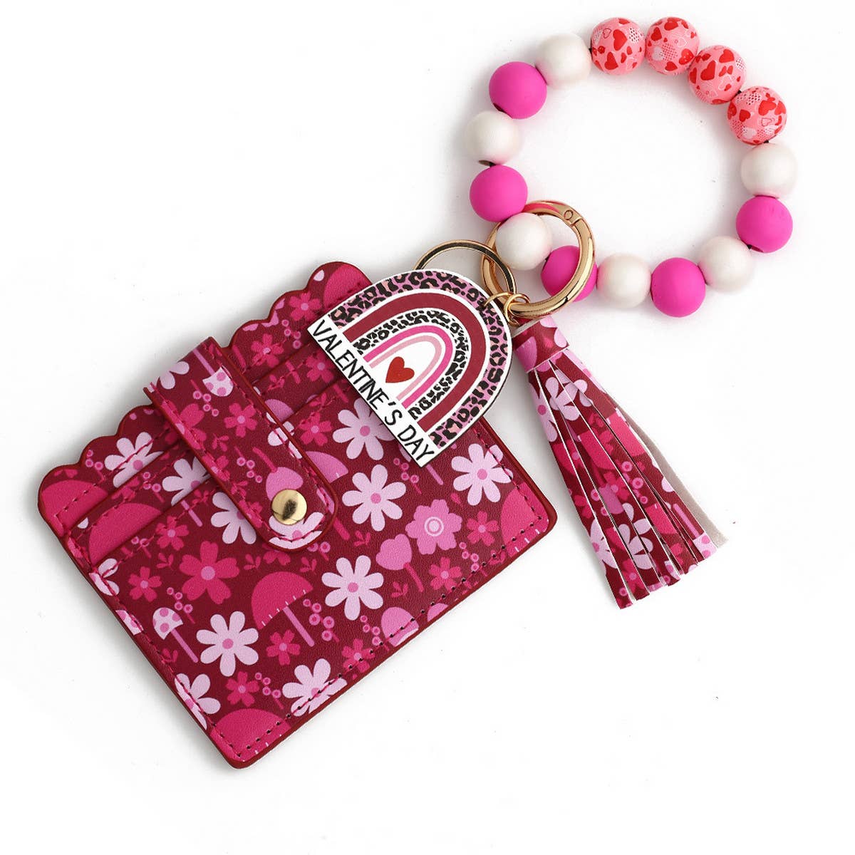 2024 NEW LOVE WOODEN BEAD KEYCHAIN_CWMM1300