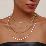 Vintage Multi-Layered Beaded Oil Drop Necklace_Cwmm3624