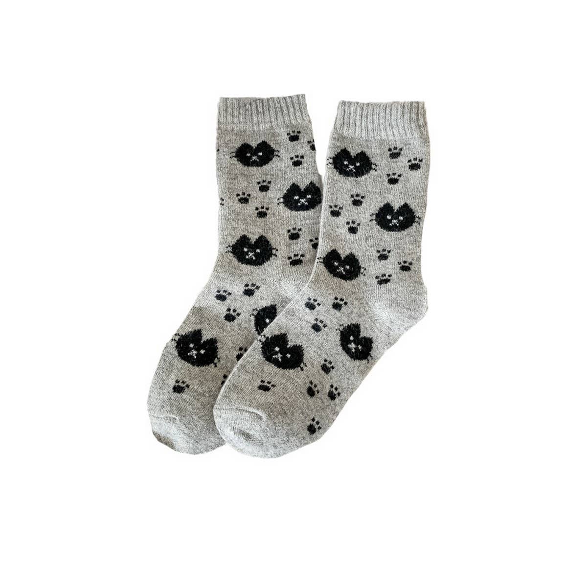 Cute Cartoon Wool Slouchy Crew Socks Women_Cwms03359