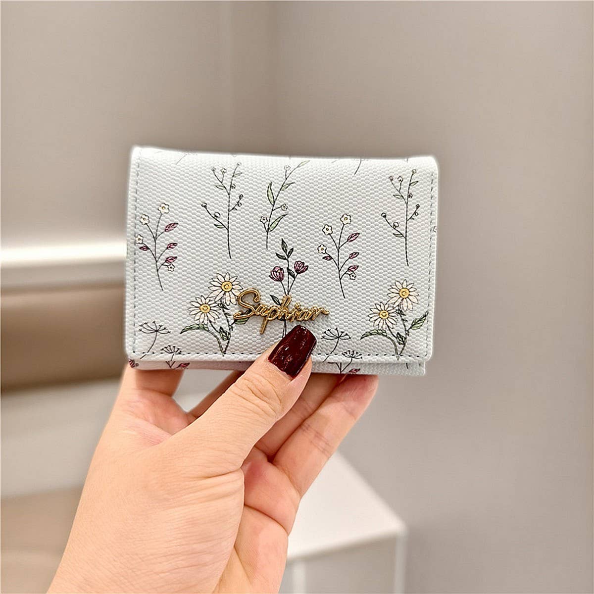 2024 NEW PRINTED FLORAL SHORT MINI WALLET_CWAB2548