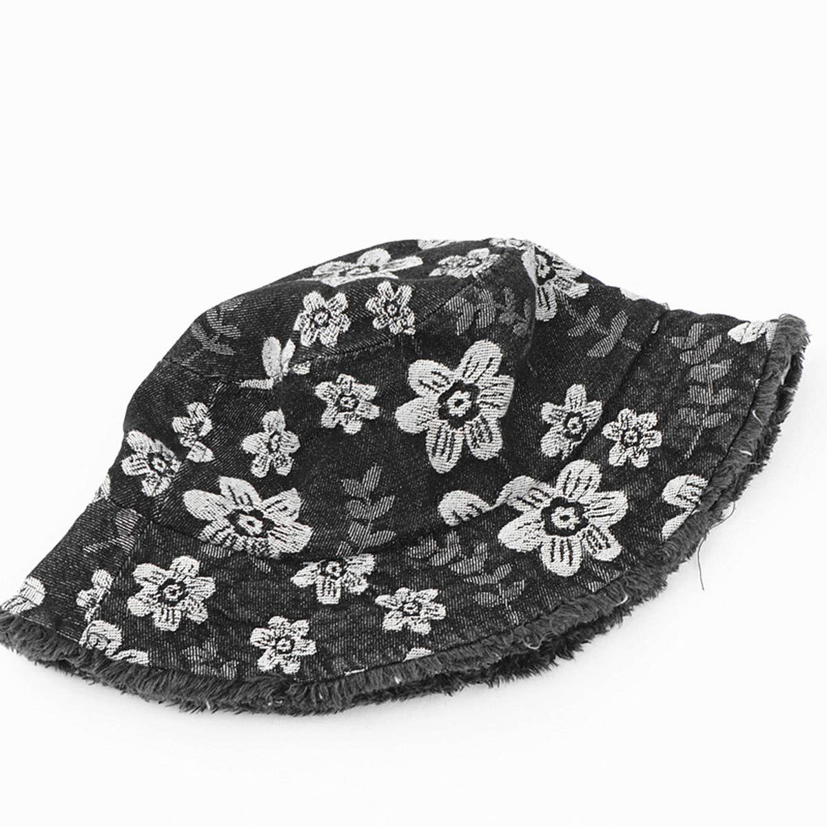 FRESH FLOWER EMBROIDERED BUCKET HAT_CWAH1550