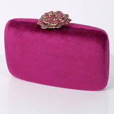 FASHION FLOWER DIAMOND SHOULDER BAG CLUTCH BAG_CWAB0601