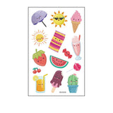 Waterproof Kids Sparkle Fruit Veggie Tattoos_Cwmm8258
