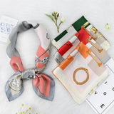 RETRO PRINT FRESH FLORAL SQUARE SCARF_CWASC1155