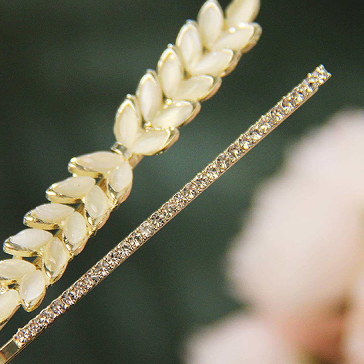 CAT EYE RHINESTONE SIDE BANG CLIP SET HAIR PIN_CWAHA1228