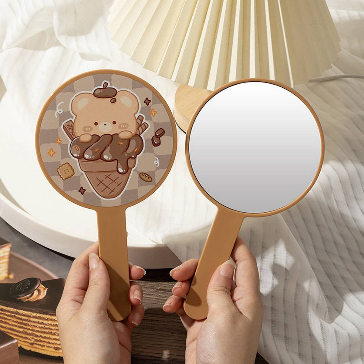 Cwmm6949_Portable Hd Mirror Handheld Makeup Mirror
