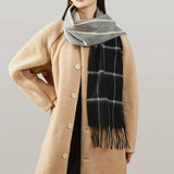 Colorblock Plaid Fashion Scarf_Cwasc1107
