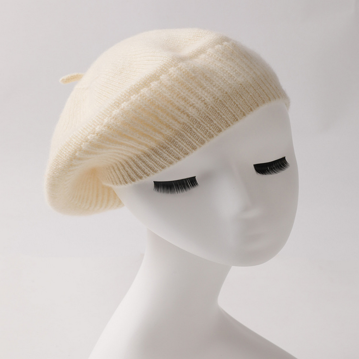 Winter Knit Beret Outdoor Cashmere Hat_Cwah3997