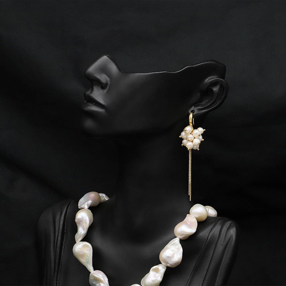 NEW HIGH END RETRO TASSEL PEARL EARRINGS_CWAJE3790